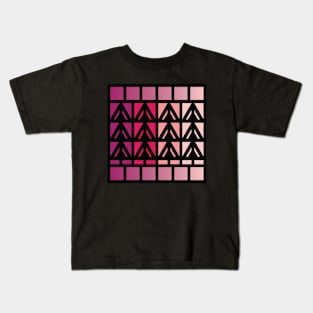 “Dimensional Energy” - V.5 Red - (Geometric Art) (Dimensions) - Doc Labs Kids T-Shirt